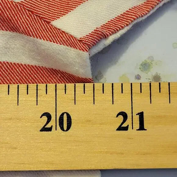 Bass 2 Pack Red Blue Plaid and Stripes Peasant Tops Women Size M - Picture 7 of 8